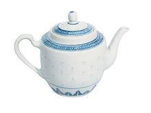 Classic Blue Rice Pattern Teapot