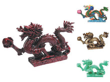 Dragon with Pearl Statue (M) - 9 in. (L)