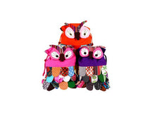 Owl Design Patchwork Backpack for Kids