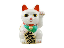 Premium White Lucky Cat (Maneki-Neko Welcoming Cat)