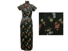 Season Floral Brocade Mandarin Dress-Ankle Length