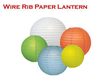 Wire Frame Spherical Paper Lantern (Color Group 2)