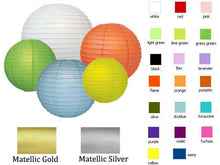 Wire Frame Spherical Paper Lantern (Color Group 2)