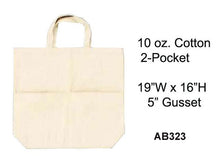 Canvas Totebag w. Pockets