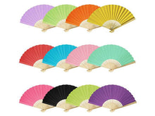 Color Paper Folding Fan - 9 in.
