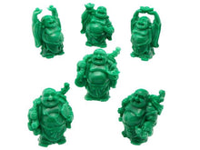 Jade Green Laughing Buddha Set (2.5 in.to 3 in.)