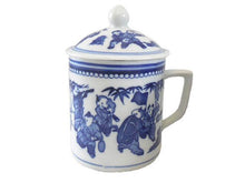 Classic Blue on White Mug with Cover