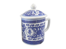 Classic Blue on White Mug with Cover