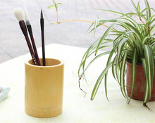 Natural Bamboo Tubing Calligraphy Brush Holder