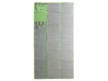 Straw Beach Mat with Color Fabric Cover