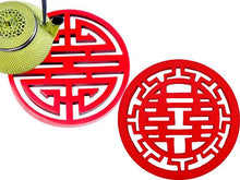 Symbolic Red Cinnabar Trivets