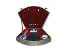 Premium Chinese Calligraphy Set - Fan Shape Brocade Box