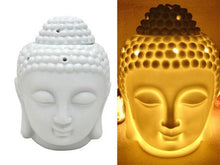 Porcelain Buddha Head Votive & Incense Holders