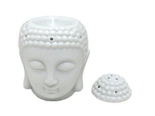 Porcelain Buddha Head Votive & Incense Holders