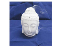 Porcelain Buddha Head Votive & Incense Holders