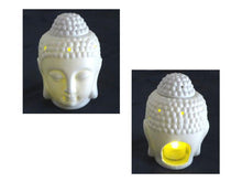 Porcelain Buddha Head Votive & Incense Holders