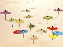 Printed Design Mini Paper Parasol Mobile