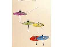 Printed Design Mini Paper Parasol Mobile