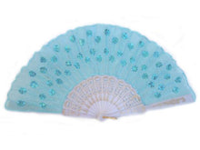 Sequins Fabric Fan - 9 in.