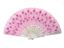 Sequins Fabric Fan - 9 in.
