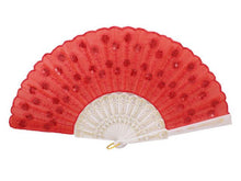 Sequins Fabric Fan - 9 in.
