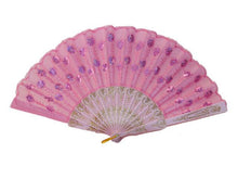 Sequins Fabric Fan - 9 in.