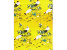 Crane Design Brocade Fabric