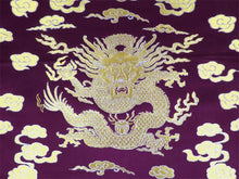 Dragon Cloud Brocade Fabric - Purple