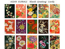 Textile Gems Greeting Cards - Asian Florals
