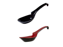 Two Tone Melamine Soup Spoon with Notch & Stopper