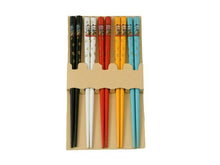 Lucky Cat Design Children Wooden Chopsticks Set - 6.5"
