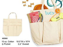 Canvas Totebag w. Pockets