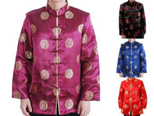 Longevity Design Brocade Mandarin Jacket - Lined