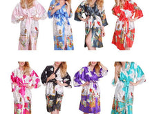 Geisha Print Beach Robe - Thigh Length