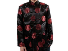 Longevity Design Brocade Mandarin Jacket - Lined