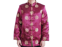 Longevity Design Brocade Mandarin Jacket - Lined