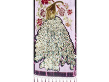 Peacock Design Velvet Shawl