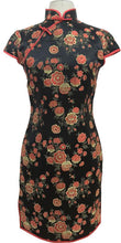 Cap Sleeve Knee Length Mandarin Dress
