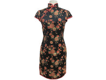 Cap Sleeve Knee Length Mandarin Dress