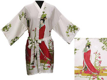 Maiden in Bamboo Garden Design Printed Robe