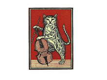 Vintage Match Box Label Art Greeting Card