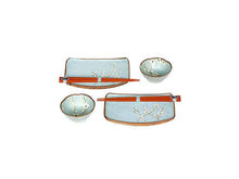 Spring Blossom Sushi Set for Two - Lt. Blue