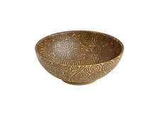Antique Sepia Karakusa Design Bowl