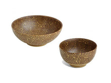 Antique Sepia Karakusa Design Bowl