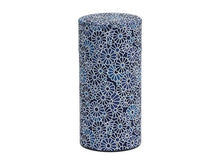 Blue and White Mums Tea Canister