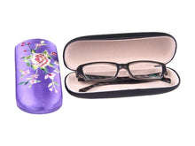 Floral Embroidery Eyeglass Case
