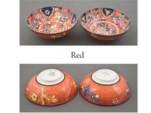 Turkish Motifs Multi Color Ceramic Bowl