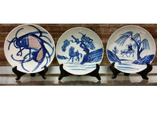 Hand Painted Blue on White Design Ceramic Plate