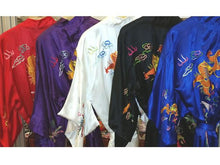 Silk Robe w. Dragon Phoenix Embroidery