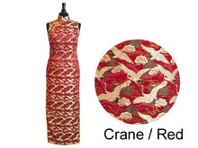 Silk Rayon Brocade Mandarin Dress - Ankle Length
